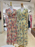 V-neck Long Sleeves Floral Dresses